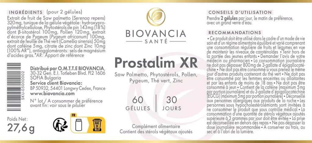 prostalim xr composition